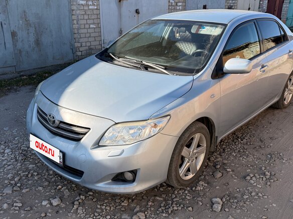 2007 Toyota Corolla AMT X (E140, E150), голубой, 590000 рублей