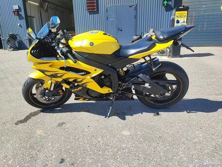 2008 Yamaha YZF-R6, жёлтый, 635000 рублей, вид 3