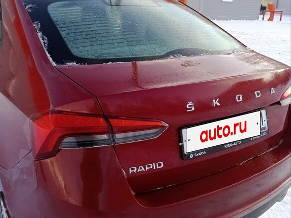 2022 Skoda Rapid II, красный, 1930000 рублей - вид 7