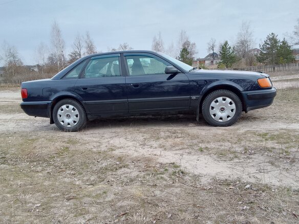 1991 Audi 100 IV (C4), синий, 320000 рублей - вид 17