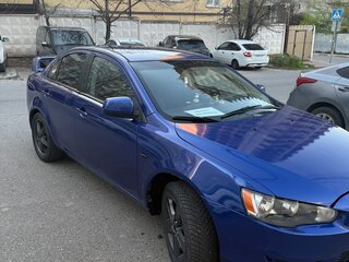 2008 Mitsubishi Lancer X, синий, 600000 рублей, вид 2