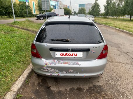 2001 Honda Civic VII, серебристый, 230000 рублей, вид 4