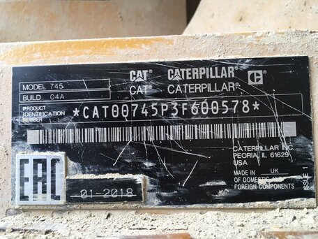 2018 Caterpillar 745, жёлтый, 23000000 рублей, вид 4