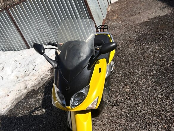2001 Yamaha TMAX, жёлтый, 300000 рублей