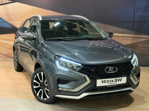 2026 Lada (ВАЗ) Vesta SW Cross I Рестайлинг (NG), серый - вид 2