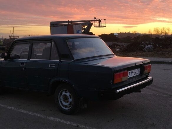 2005 Lada (ВАЗ) 2107, синий, 105000 рублей