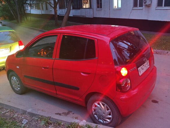 2010 Kia Picanto I Рестайлинг, красный, 540000 рублей - вид 5