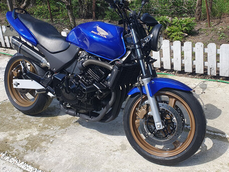 2002 Honda CB 600F Hornet, синий, 385000 рублей, вид 4
