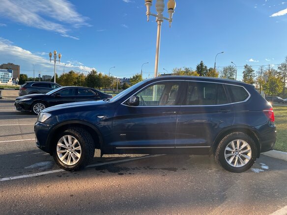 2011 BMW X3 35i xDrive II (F25), синий, 1590000 рублей - вид 1