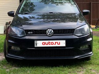 2017 Volkswagen Polo V Рестайлинг, чёрный, 1280000 рублей, вид 5
