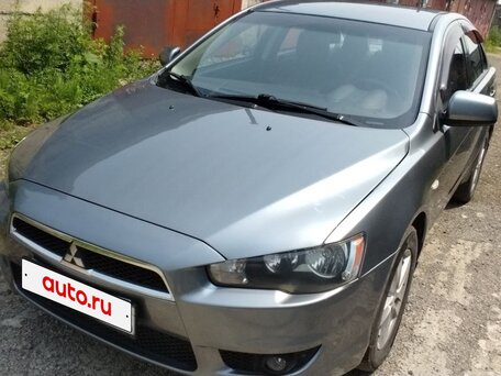 2012 Mitsubishi Lancer X Рестайлинг, серый, 780000 рублей, вид 5