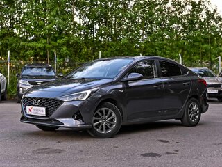 2021 Hyundai Solaris II Рестайлинг, серый, 1396000 рублей, вид 1
