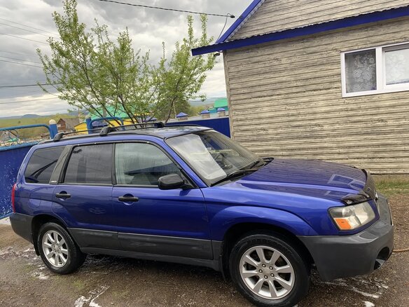 2002 Subaru Forester II, синий, 490000 рублей