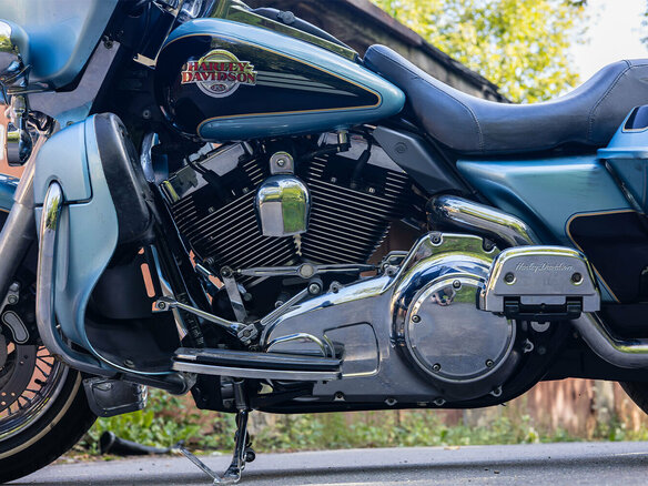 2007 Harley-Davidson Electra Glide, голубой, 750000 рублей - вид 8