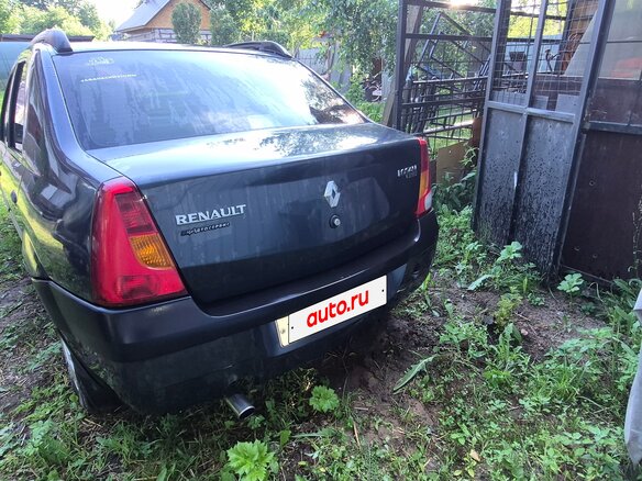 2007 Renault Logan I, серый, 300000 рублей - вид 4