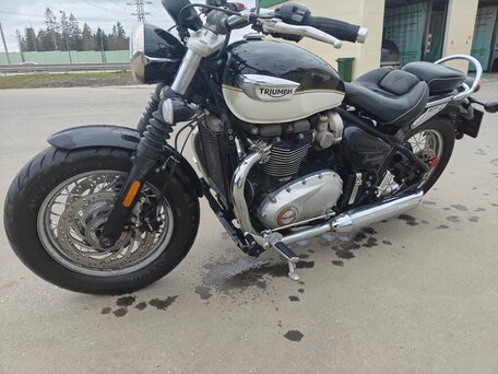 2021 Triumph Bonneville Speedmaster, чёрный, 1100000 рублей, вид 4