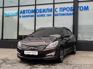 2016 Hyundai Solaris I Рестайлинг, коричневый, 919000 рублей, вид 1