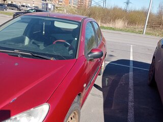 2005 Peugeot 206, красный, 155000 рублей, вид 4