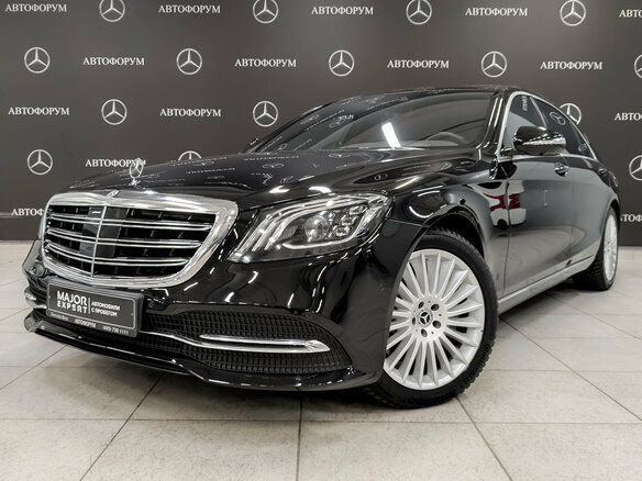 2019 Mercedes-Benz S-Класс 400 d VI (W222, C217) Рестайлинг, чёрный - вид 3