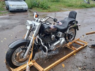 2007 Harley-Davidson Fat Boy, чёрный, 1200000 рублей, вид 2