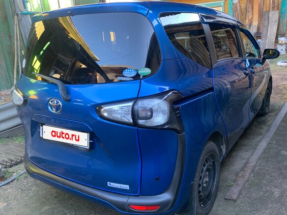 2017 Toyota Sienta II, синий, 1140000 рублей - вид 5