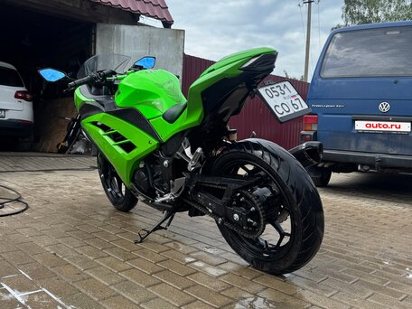 2014 Kawasaki Ninja 300, зелёный, 400000 рублей, вид 4