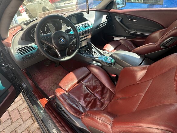 2005 BMW 6 серии 645i II (E63/E64), чёрный, 1000000 рублей - вид 6