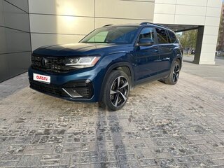 2020 Volkswagen Atlas I Рестайлинг, синий, 3750000 рублей, вид 3