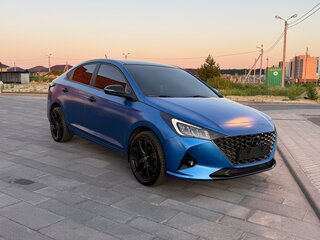 2020 Hyundai Solaris II Рестайлинг, синий, 1750000 рублей, вид 4