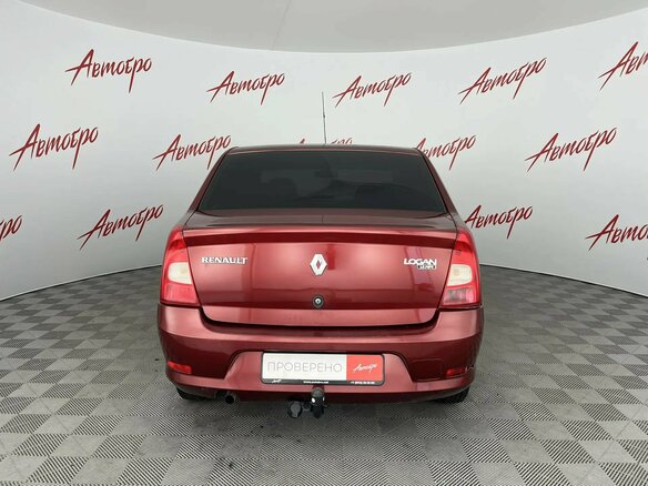 2012 Renault Logan I Рестайлинг, красный, 299000 рублей - вид 3