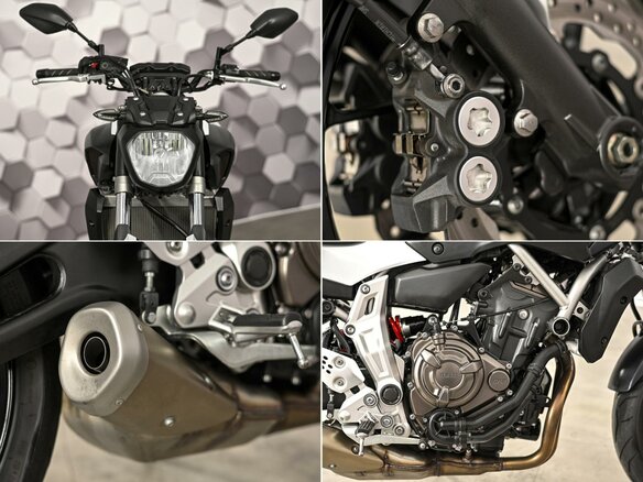 2014 Yamaha MT-07 (FZ-07), белый, 725000 рублей - вид 9