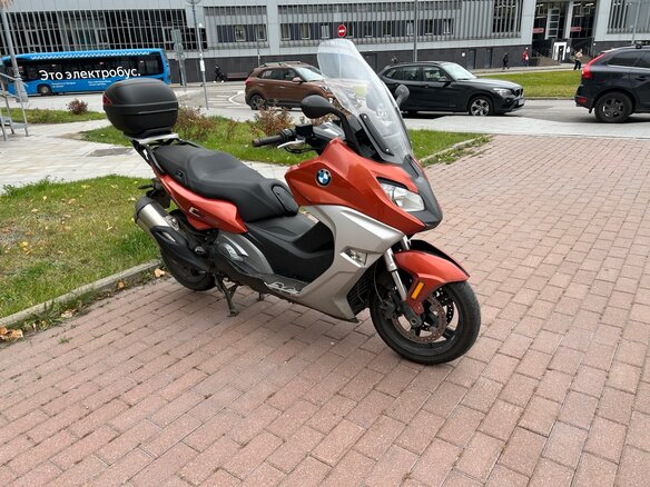 2015 BMW C 650 Sport, оранжевый, 520000 рублей - вид 8