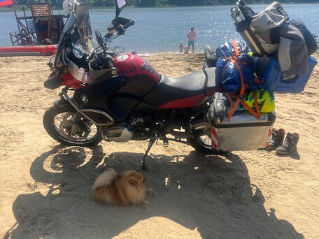 2009 BMW R 1200 GS Adventure, красный, 700000 рублей, вид 2
