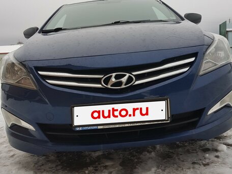 2014 Hyundai Solaris I Рестайлинг, синий, 900000 рублей, вид 1