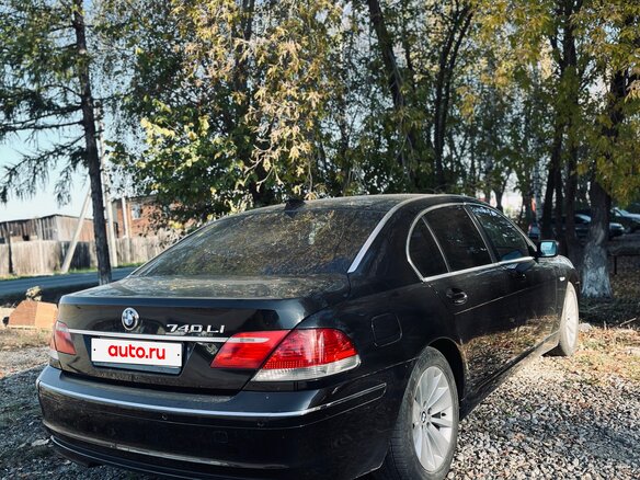 2008 BMW 7 серии 740i IV (E65/E66) Рестайлинг, чёрный, 850000 рублей - вид 2