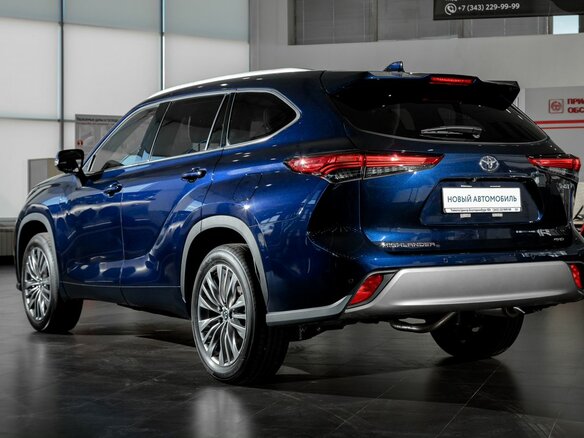 2026 Toyota Highlander IV (XU70), синий - вид 6