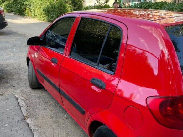 2007 Hyundai Getz I Рестайлинг, красный, 400000 рублей - вид 6