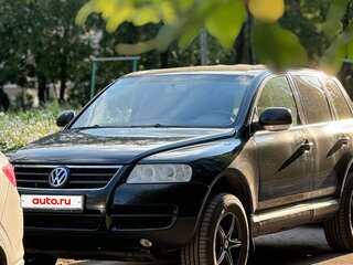 2004 Volkswagen Touareg I, чёрный, 575000 рублей, вид 1