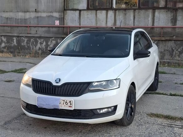 2019 Skoda Rapid I Рестайлинг, белый, 1560000 рублей