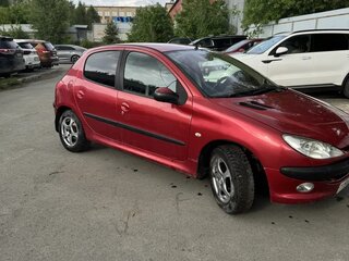 2005 Peugeot 206, красный, 250000 рублей, вид 2