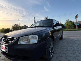 2008 Hyundai Accent ТагАЗ II, чёрный, 370000 рублей, вид 2