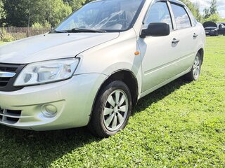 2013 Lada (ВАЗ) Granta I, серебристый, 430000 рублей, вид 2