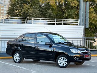 2014 Lada (ВАЗ) Granta I, чёрный, 449999 рублей, вид 4