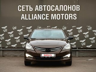 2014 Hyundai Solaris I Рестайлинг, коричневый, 1080000 рублей, вид 2