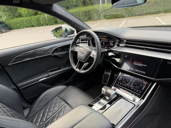 2023 Audi S8 IV (D5) Рестайлинг, чёрный - вид 13