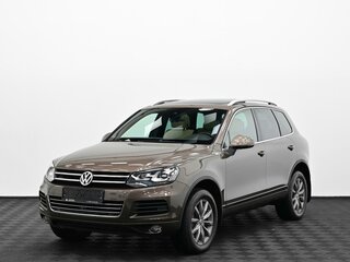 2012 Volkswagen Touareg II, коричневый, 1875000 рублей, вид 3