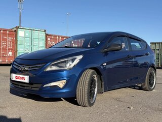 2015 Hyundai Solaris I Рестайлинг, синий, 590000 рублей, вид 3