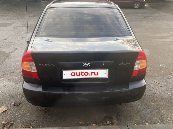 2007 Hyundai Accent ТагАЗ II, чёрный, 330000 рублей - вид 9
