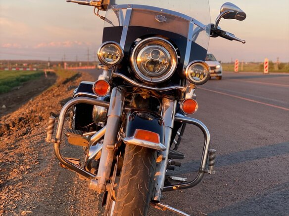 2002 Harley-Davidson Road King, серый, 750000 рублей - вид 15