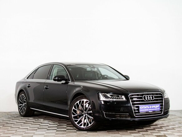 2015 Audi A8 Long III (D4) Рестайлинг, чёрный, 2629000 рублей